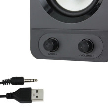 Esperanza EGS107 garsiakalbiai 2.1 USB LED 5 W juodi