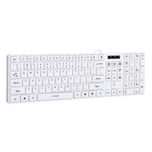 Activejet K-3066SW USB Wired Keyboard, White