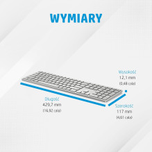 HP 970 programuojama belaidė klaviatūra