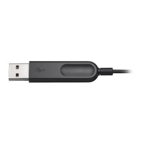 „Logitech H340“ USB kompiuterio ausinės Laidinės galvos juosta Biuro / skambučių centro A tipo USB juoda