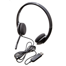 Logitech H340 USB Computer Headset Wired Head-band Office / Call center USB Type-A Black