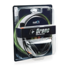 NATEC Drone Headset Wired Head-band Calls / Music Black, Orange