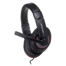 Esperanza EH118 headphones / headset Wired Head-band Calls / Music Black, Red