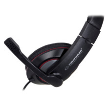 Esperanza EH118 headphones / headset Wired Head-band Calls / Music Black, Red