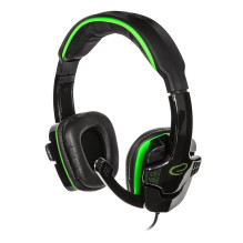 Esperanza EGH310G Headphones with microphone Headband Black, Green