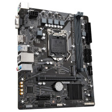 Gigabyte H510M H V2 Motherboard - Supports Intel Core 11th CPUs, up to 3200MHz DDR4 (OC), 1xPCIe 3.0 M.2, GbE LAN, USB 3