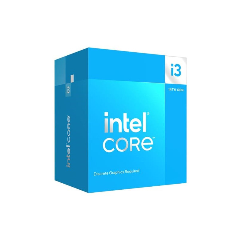 „Intel Core i3-14100F“ procesorius, 12 MB „Smart Cache Box“.