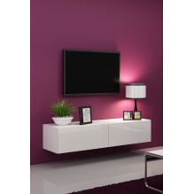 Cama TV stand VIGO 140 30 / 140 / 40 white / white gloss