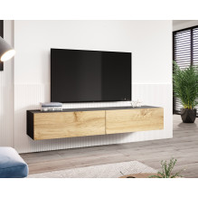 Cama TV Stand VIGO '180' 30 / 180 / 40 black / wotan oak