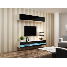 Cama TV stand VIGO NEW 30 / 140 / 40 white / black gloss