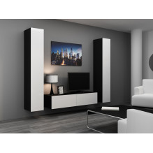 Cama TV stand VIGO 140 30 / 140 / 40 black / white gloss