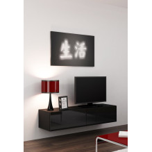 Cama TV stand VIGO 140 30 / 140 / 40 black / black gloss