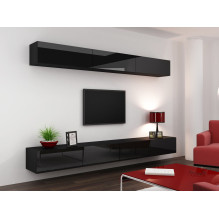 Cama TV stovas VIGO 140 30 / 140 / 40 juodas / juodas blizgus