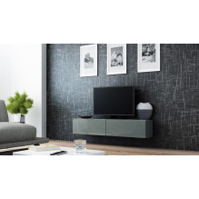 Cama TV stand VIGO 140 30 / 140 / 40 grey / grey gloss