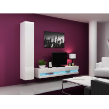 Cama TV stand VIGO NEW 30 / 180 / 40 white / white gloss