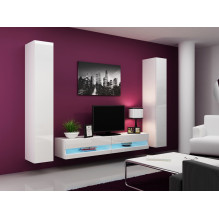 Cama TV stand VIGO NEW 30 / 180 / 40 white / white gloss