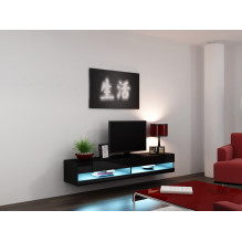 Cama TV stand VIGO NEW 30 / 180 / 40 black / black gloss