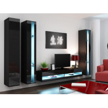 Cama TV stand VIGO NEW 30 / 180 / 40 black / black gloss