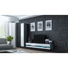 Cama TV stand VIGO NEW 30 / 180 / 40 grey / white gloss