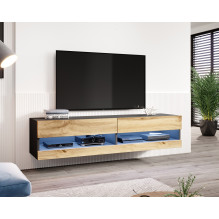 Cama TV stovas VIGO NEW 180 30 / 180 / 40 juodas / ąžuolas