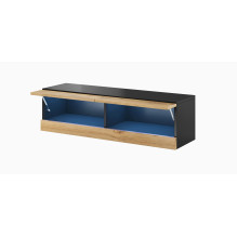 Cama TV stand VIGO NEW 30 / 140 / 40 black / wotan oak