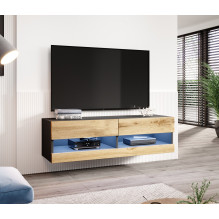 Cama TV stand VIGO NEW 30 / 140 / 40 black / wotan oak