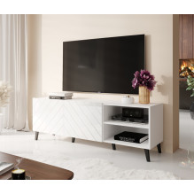 RTV cabinet ABETO 150x42x52 white / white glossy