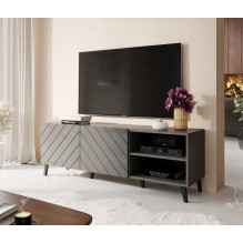 RTV cabinet ABETO 150x42x52 graphite / gloss