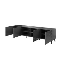 RTV cabinet ABETO 200x42x52 graphite / gloss