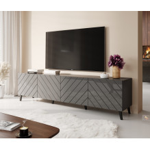 RTV cabinet ABETO 200x42x52 graphite / gloss