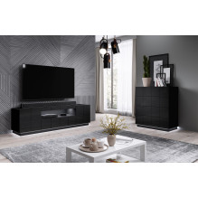 Cama TV stand REJA black gloss / black gloss