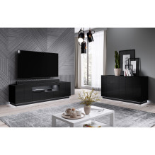 Cama TV stand REJA black gloss / black gloss