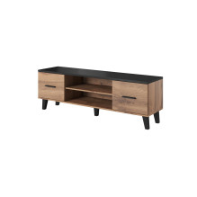 Cama TV stand LOTTA 160 2D2K wotan oak / mat black