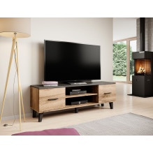 Cama TV stand LOTTA 160 2D2K wotan oak / mat black