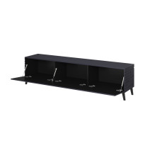 Cama RTV NOVA spintelė 186x40x48 tamsiai mėlyna matinė