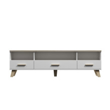 Cama RTV stand LOTTA 180cm white + sonoma oak