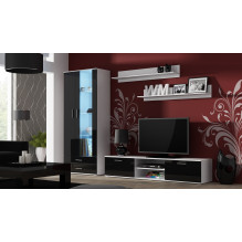 Cama TV stand SOHO 180 white / black gloss