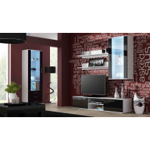 Cama TV stand SOHO 180 white / black gloss