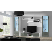 Cama TV stand SOHO 180 white / grey gloss