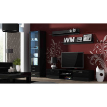 Cama TV stand SOHO 180 black / black gloss