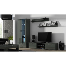 Cama TV stand SOHO 180 grey / grey gloss