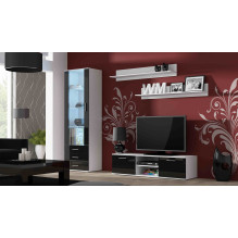 Cama TV stand SOHO 140 white / black gloss