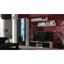 Cama TV stand SOHO 140 white / black gloss