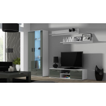 Cama TV stand SOHO 140 white / grey gloss