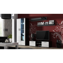 Cama TV stand SOHO 140 black / white gloss