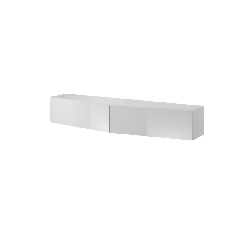 Cama TV stand VIGO SLANT 180cm (2x90) white / white gloss