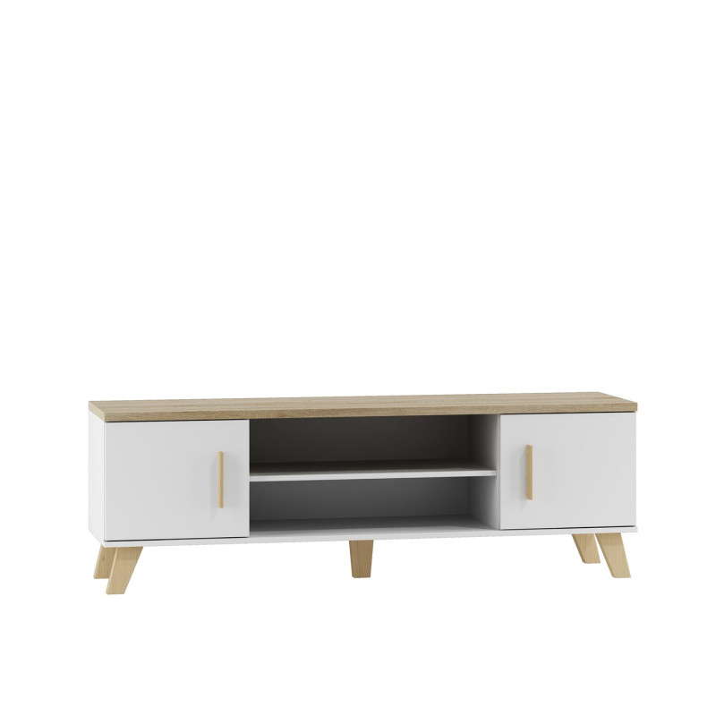 Cama TV stand LOTTA 160 2D2K white / sonoma