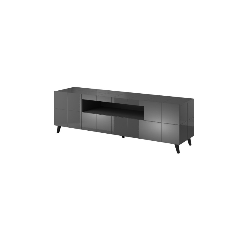 Cama TV stand REJA graphite grey gloss / graphite grey gloss