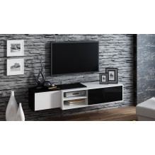 Cama TV cabinet SIGMA1 180 white / black gloss