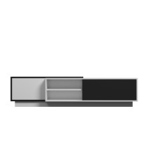 Cama TV cabinet SIGMA1 180 white / black gloss